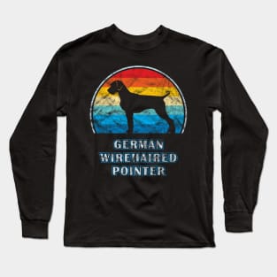 German Wirehaired Pointer Vintage Design Dog Long Sleeve T-Shirt